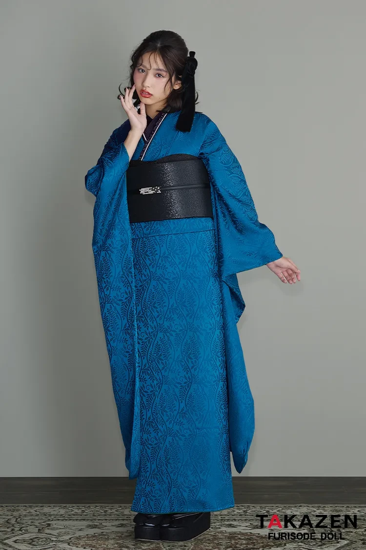 ヴィンテージスタイル 青/ブルー 無地 シンプル クール 目立つ