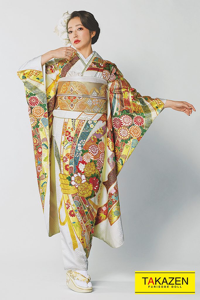 プレミアム古典 白/ゴールド(金色) 熨斗柄 高級古典 豪華 金駒繍 金彩