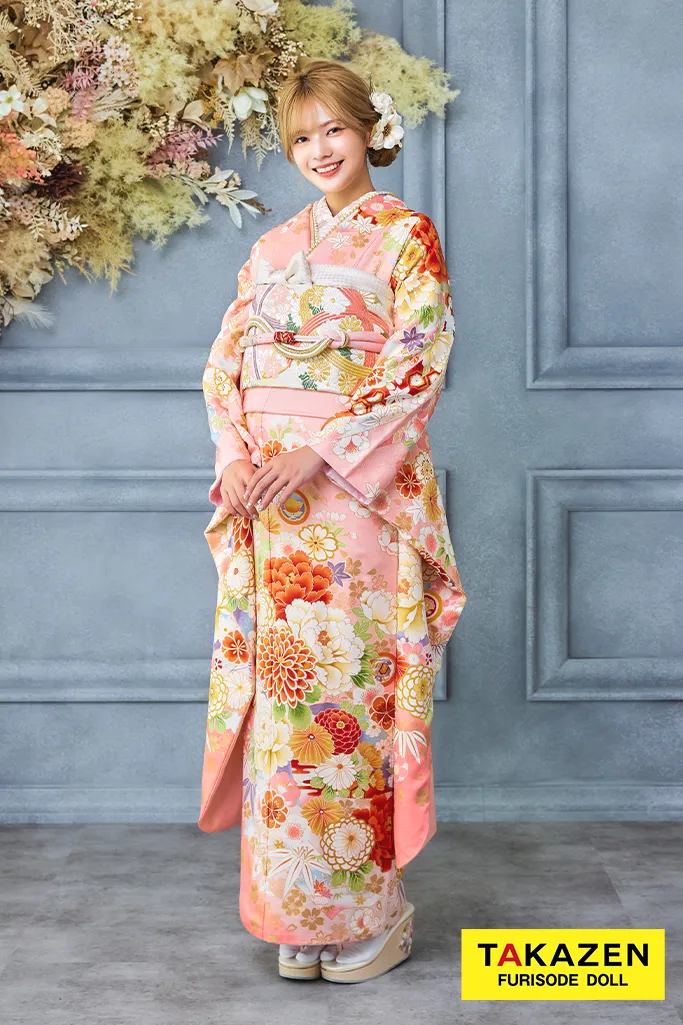 安い！正統派古典 ピンク 菊柄 かわいい はんなり 上品 おしとやか