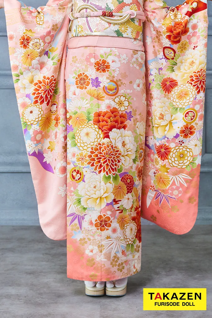 華やか素敵なピンクの振袖 振袖フルセット 成人式♡前撮り 即決価格