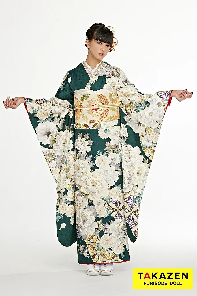 美品 振袖フルセット 古典柄 オフホワイト系 151〜166cm ❤︎可愛い