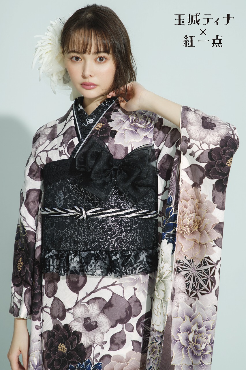 157~170センチぐらいの方が適応サイズ】振袖フルセット玉城ティナK-967