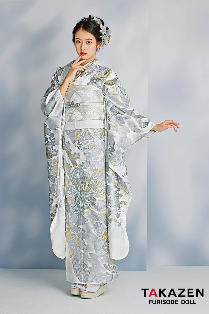 振り袖 フルセット 別誂長襦袢付 金彩加工 刺繍入り 成人式 538 振り袖