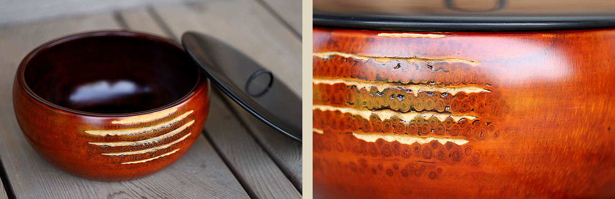 一点限り】竹根水指（取っ手付蓋） | 虎斑竹専門店 竹虎