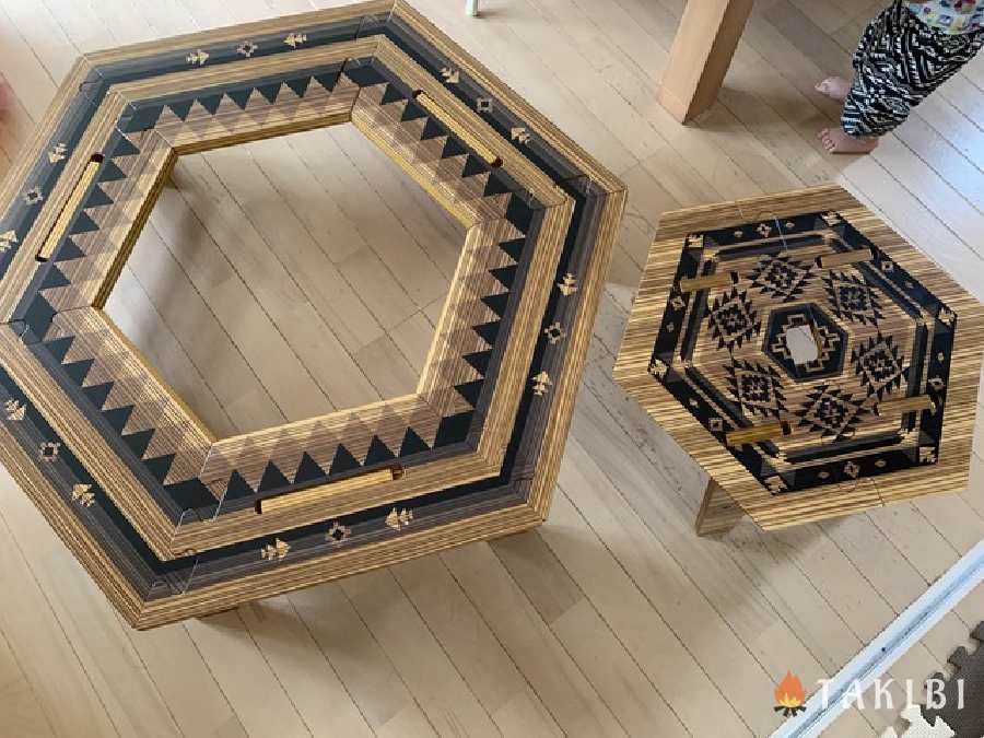 一度のみ使用 しま次郎 Thearth ウレタン ヘキサテーブル しまじろう