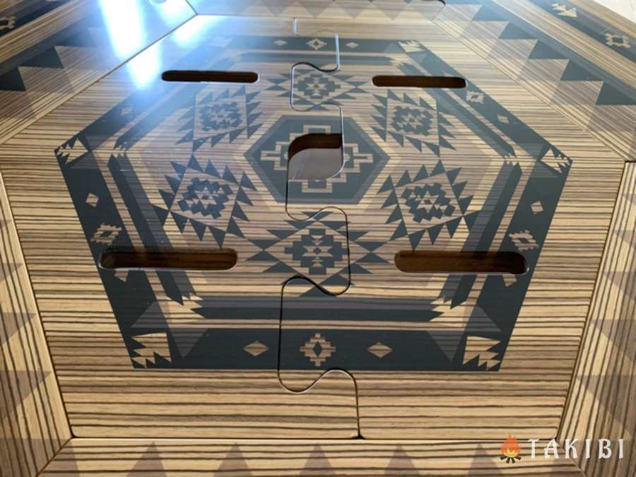 TheArth しま次郎 ヘキサテーブル 生刷り TheArth しま次郎 ヘキサ