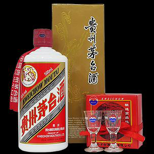 白酒 スピリッツ 貴州茅台酒（キシュウマオタイシュ）ショットグラス2