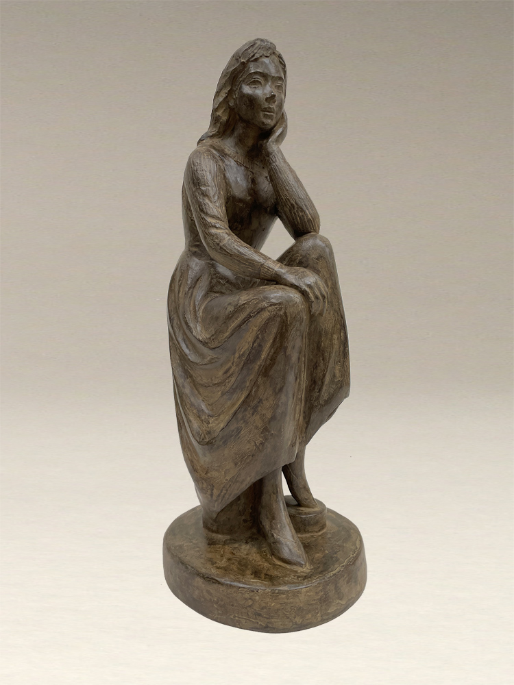 玉野勢三 ブロンズレリーフ「ほほえみ」 玉野勢三 ブロンズレリーフ