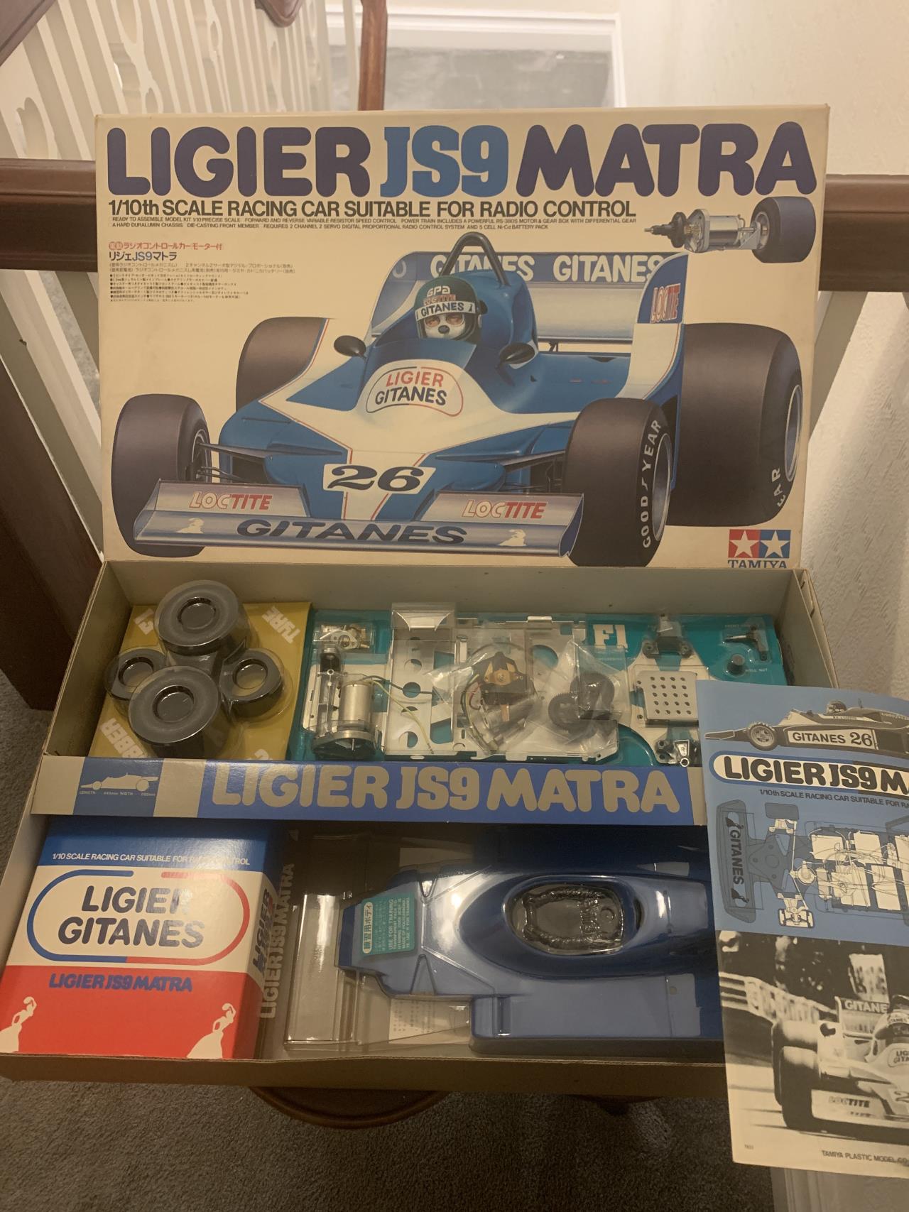 Tamiya Vintage 1/10 RC Ligier JS9 Matra Gitanes F1 Racing Car Body