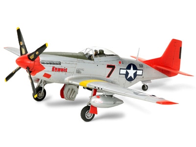木製飛行機模型 40cm マスタングP-51 クリプスマイティ1/48 木製飛行機