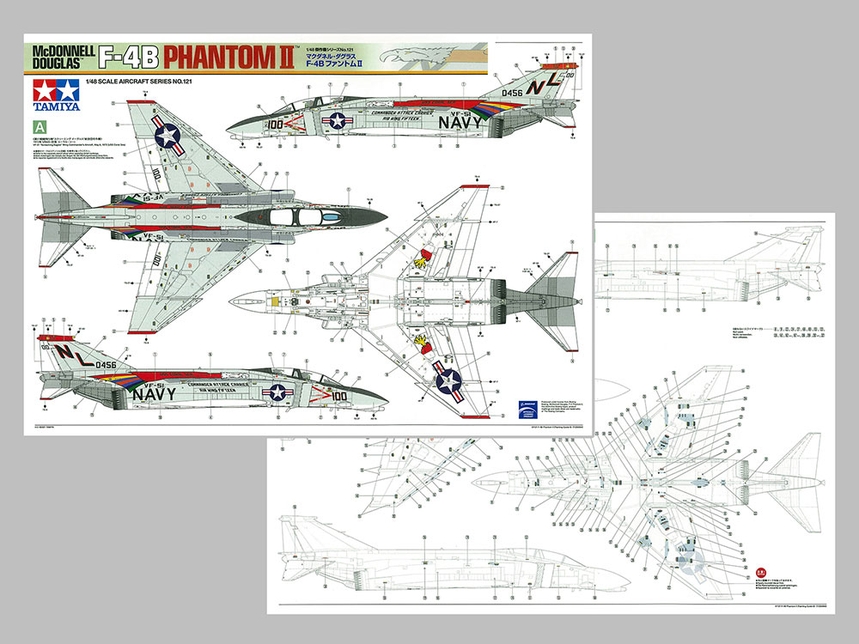 Tamiya 61121 1/48 Scale McDonnell Douglas F-4B Phantom II / Tamiya USA