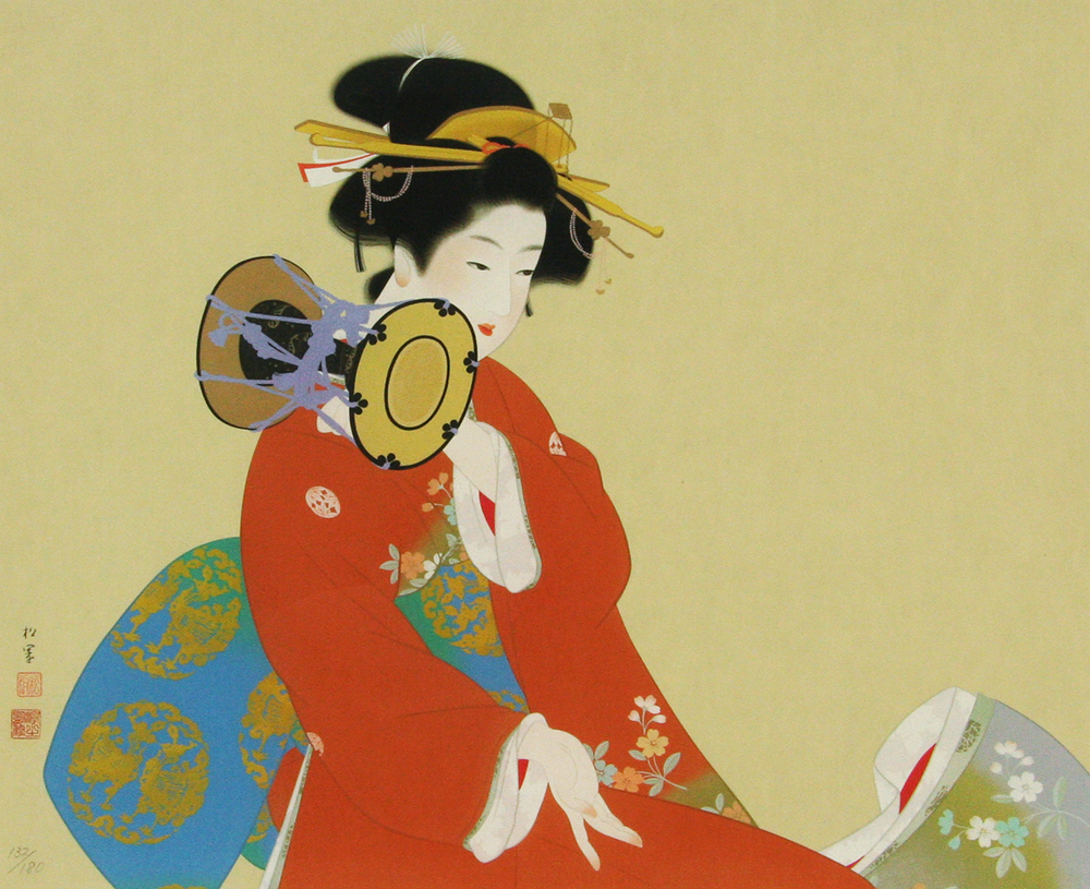 上村 松園 「鼓の音」 Shoen Uemura - 創業36年 美術品販売 ギャラリー田辺