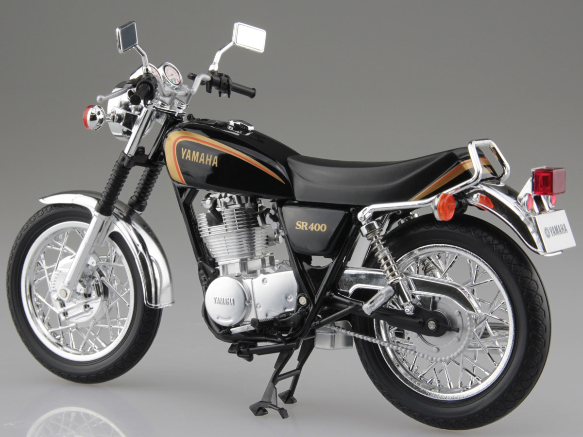 SKYNETからヤマハ SR400の1/12スケール 塗装組立済み完成品モデルが