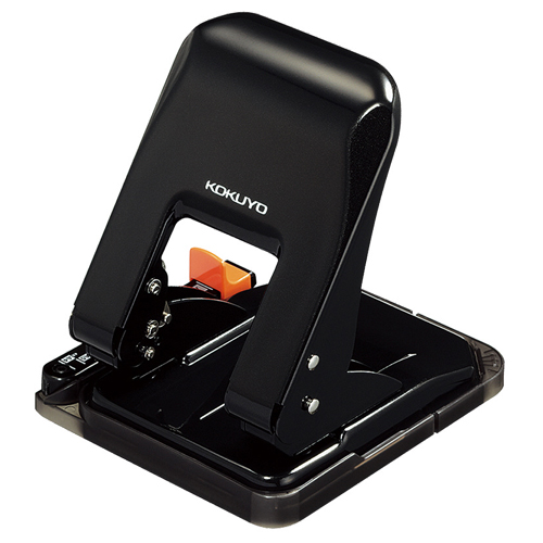 たのめーる】コクヨ 2穴パンチ ラクアケ 37枚穿孔 黒 PN-G37D 1台の通販