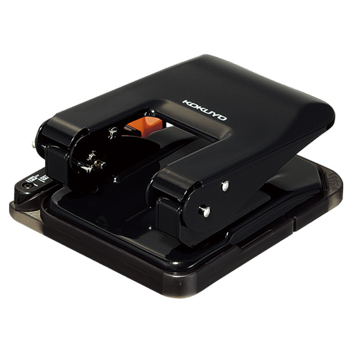 たのめーる】コクヨ 2穴パンチ ラクアケ 37枚穿孔 黒 PN-G37D 1台の通販