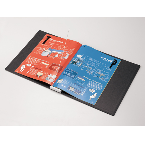 たのめーる】ライオン事務器 マガジンファイル ワイヤ式 A4タテ とじ厚