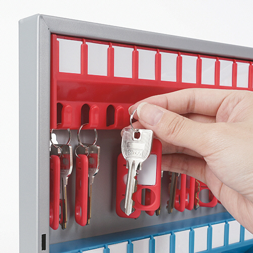 たのめーる】カール事務器 キーボックス 60個吊 シルバー CKB-60-S 1個