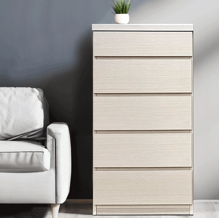 幅60cm］チェスト 5段 薄型30cm タンス 日本製 木製 サイドチェスト