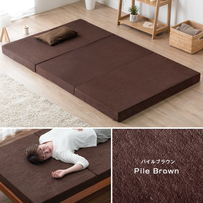 応援 割】三つ折りマットレス Limne 折り畳みマットレス (セミダブル