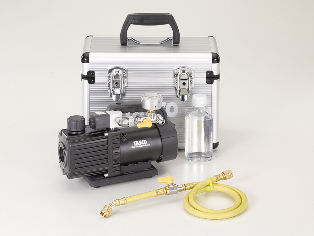 ウルトラミニツーステージ真空ポンプ真空ゲージ付セット | 株式会社