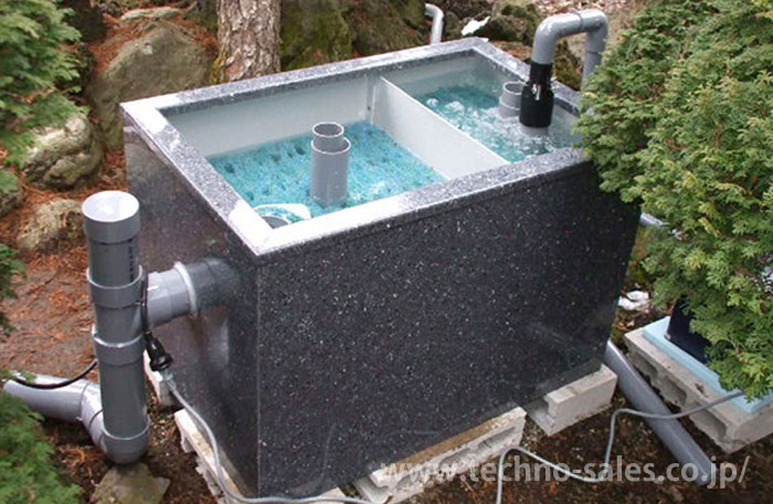 三段式ろか ろ材1段満タン付き市場最強万能濾過装置池大型水槽濾過層