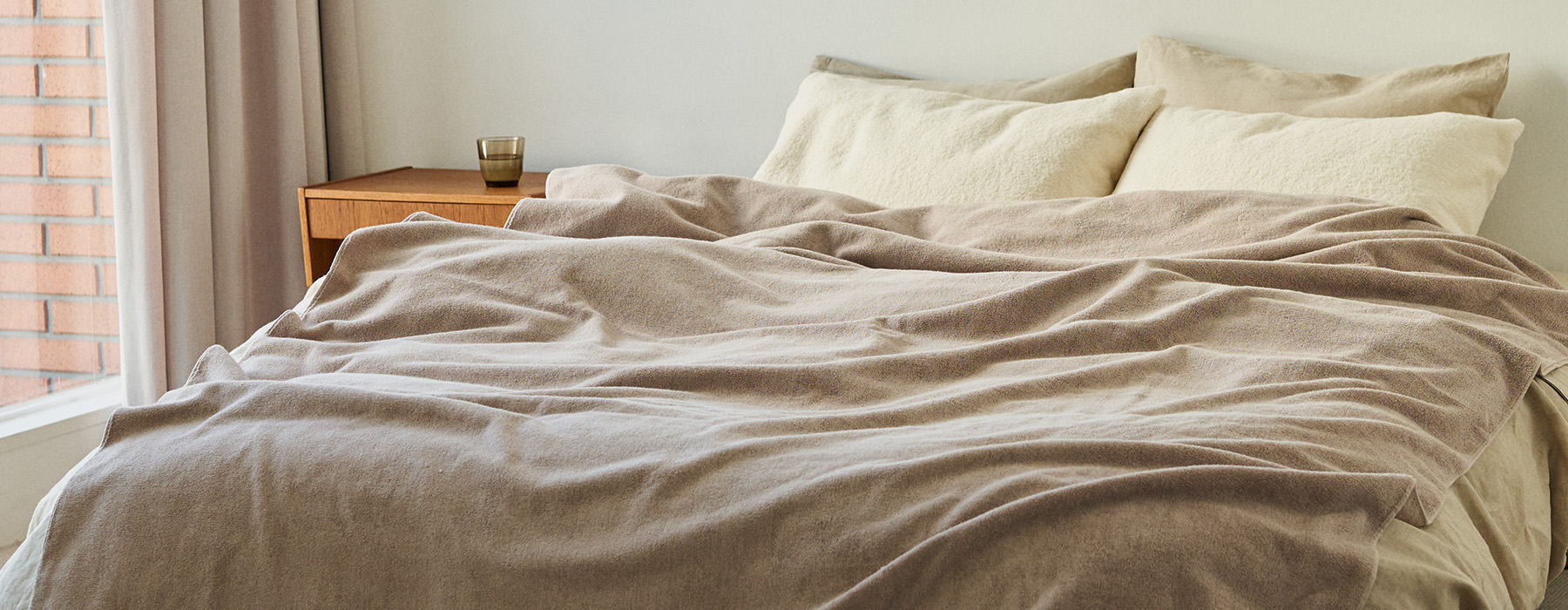 超甘撚りタオルケット 新色ウォームベージュ: ｜オーガニックコットン