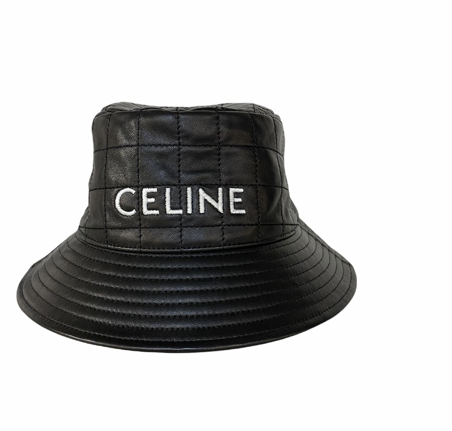 CELINE ブラック ニットバケットハット CELINE セリーヌ バケット