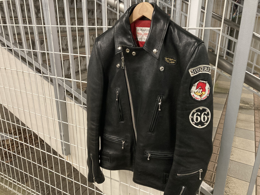 ☆キムタク着☆ヒステリックグラマー ラムレザーダブルライダース