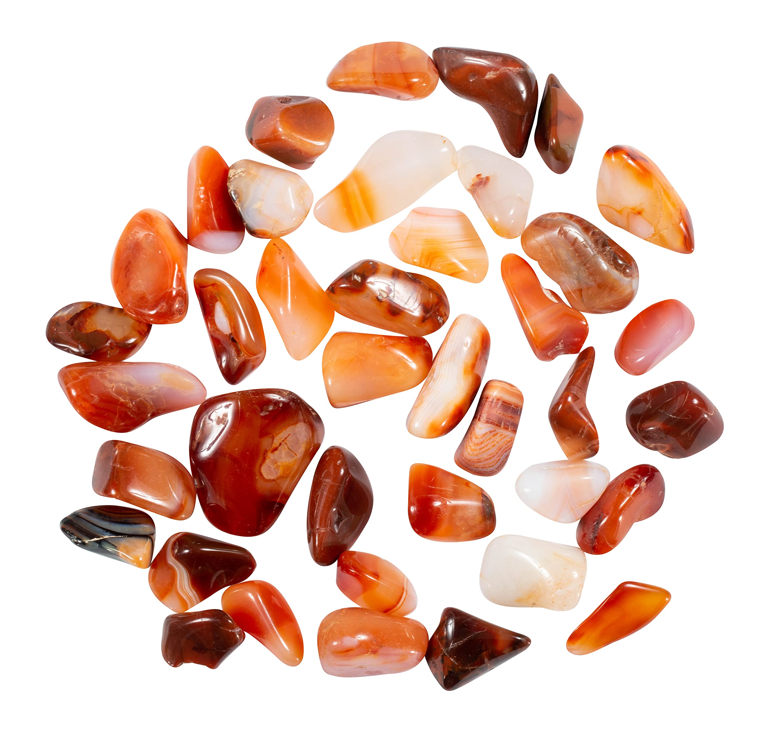 ベンガラ石 Tumbled Carnelian Chrysalis Stone セール ベンガラ石