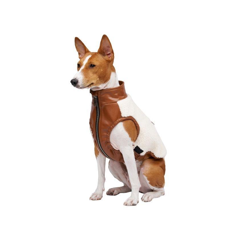 BONDIR BORDEAUX VEST R2(S) 小型犬 ドッグウェア Buy Leather Vest