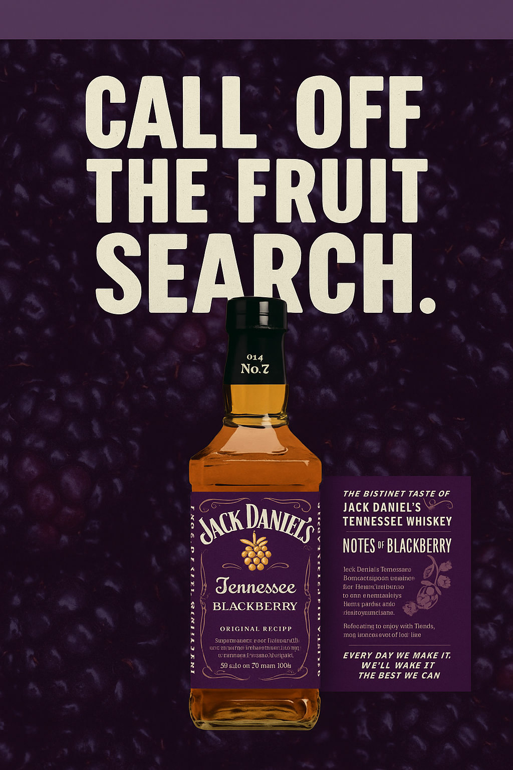 Jack Daniel's Blackberry Tennessee Whiskey – The Booze Outlet