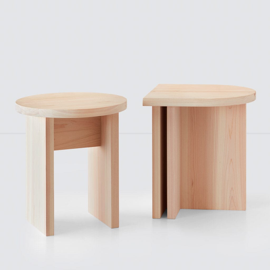 Hinoki Wood Side Table | Minimalist Wood Accent Table – The Citizenry
