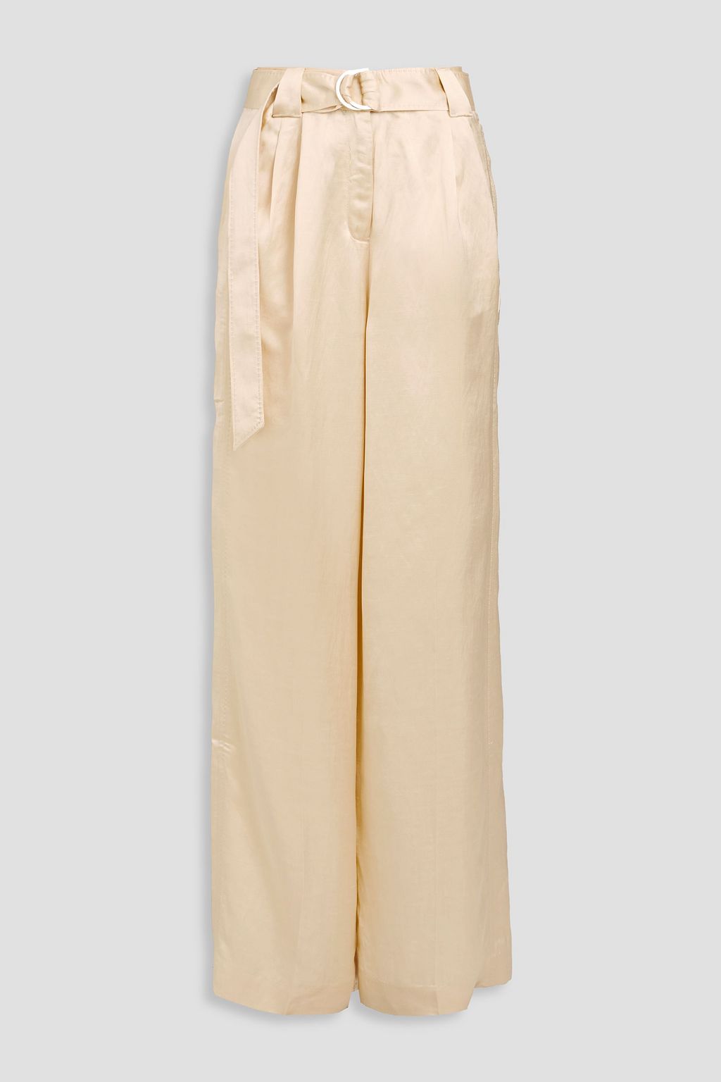 ZIMMERMANN Pleated shantung wide-leg pants | THE OUTNET