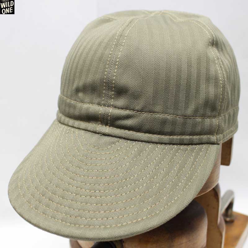 フリーホイーラーズ メカニックキャップ HBT オリーブ M-L 試着程度