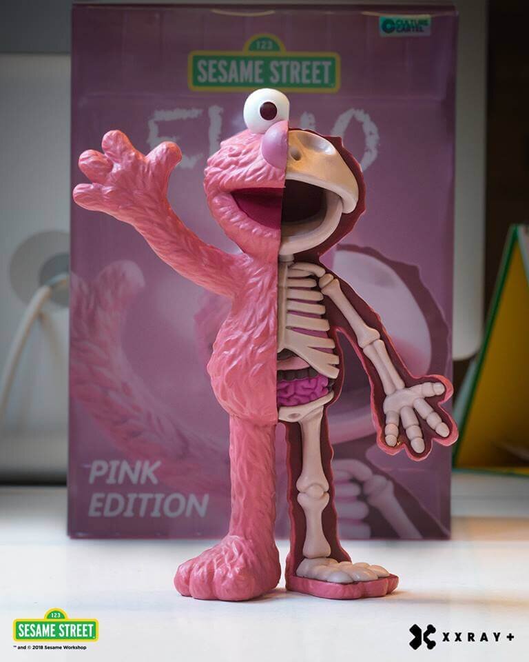 XXRAY+ Elmo Pink Edition by Jason Freeny x Mighty Jaxx - The Toy