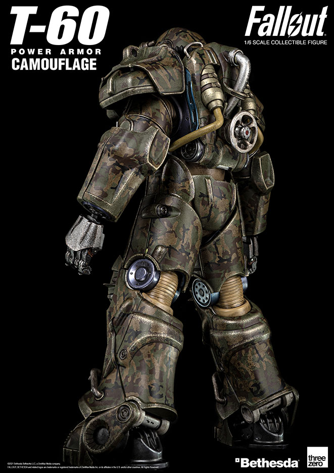 Fallout 1/6 T‐60 Camouflage Power Armor – threezero store