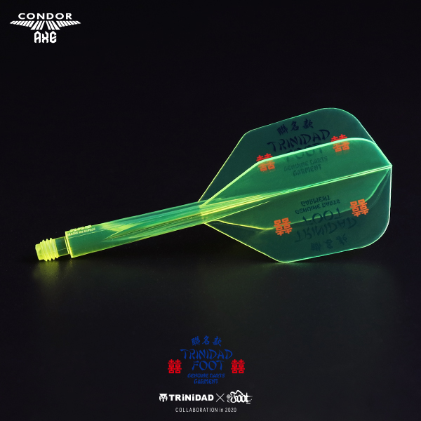 ダーツ フライト CONDOR AXE NEON TRiNiDAD FOOT 2020 山田勇樹 選手