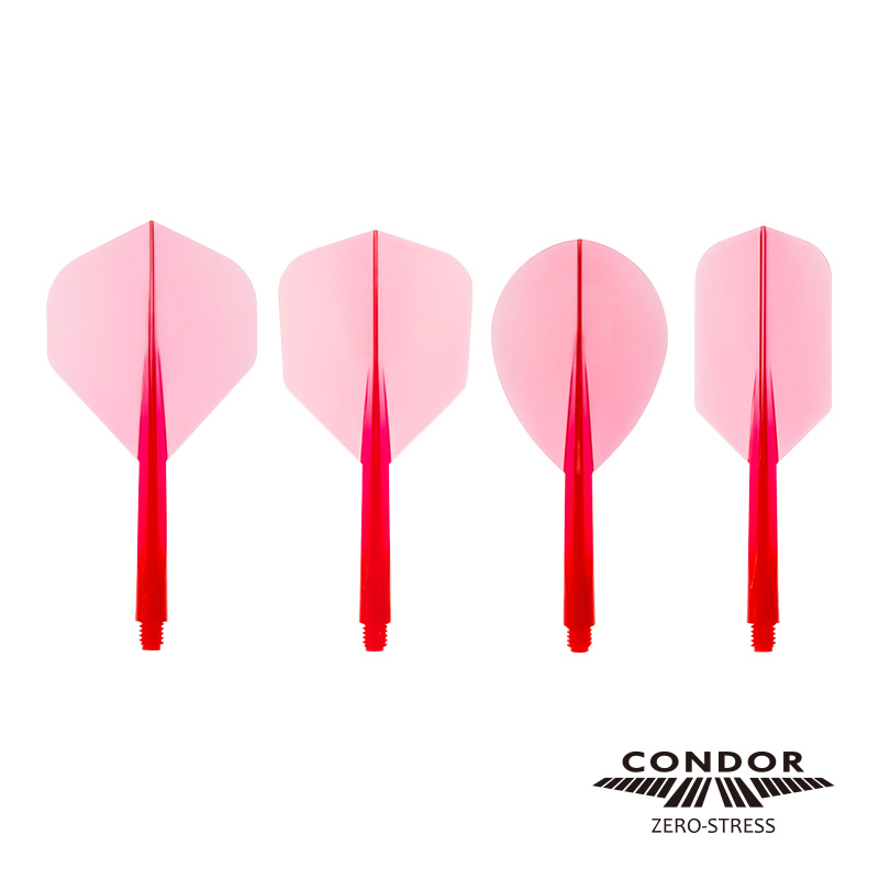 CONDOR コンドル シャフト一体型 フライト 無地 クリアレッド CNDM