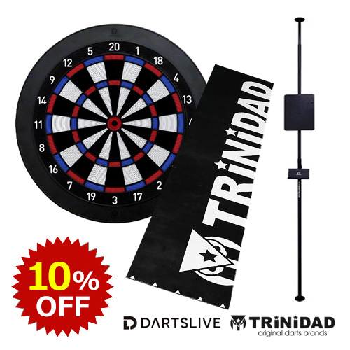SALE/10％OFF】DARTSLIVE HOME ＆ ポールスタンド ＆ TRiNiDAD ダーツ