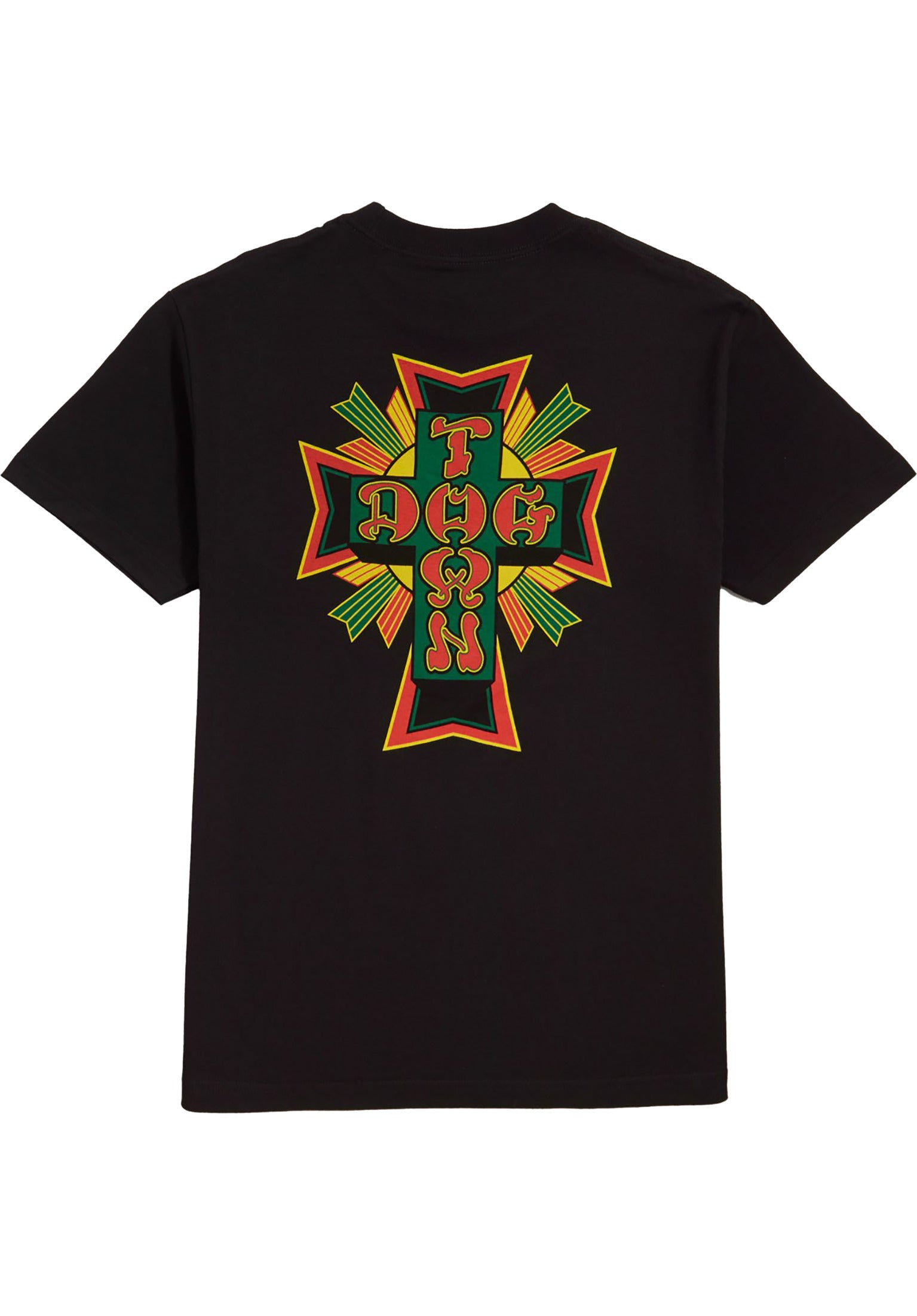 Cross-Logo Dogtown T-Shirt in black-rasta for men – TITUS