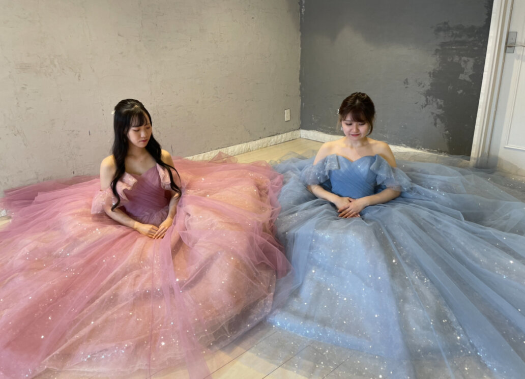 ふわふわチュールカラードレスご紹介🌟◇リオ（ZL+17376 ピンク