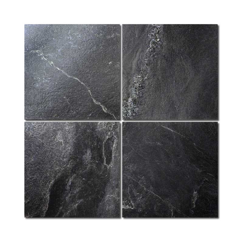 石材 ノヴァスレート400角 ブラッククォーツ NVS-400BQB_T 22581SXE