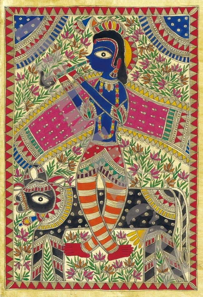 ミティラー ペインティング（インド） ミティラー ペインティング