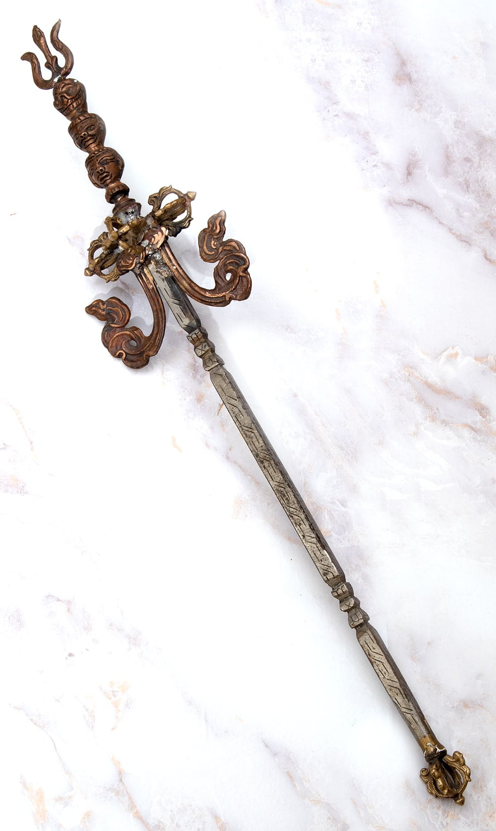 チベット密教の法具 カトゥヴァンガ katvanga 【62cm アンティーク