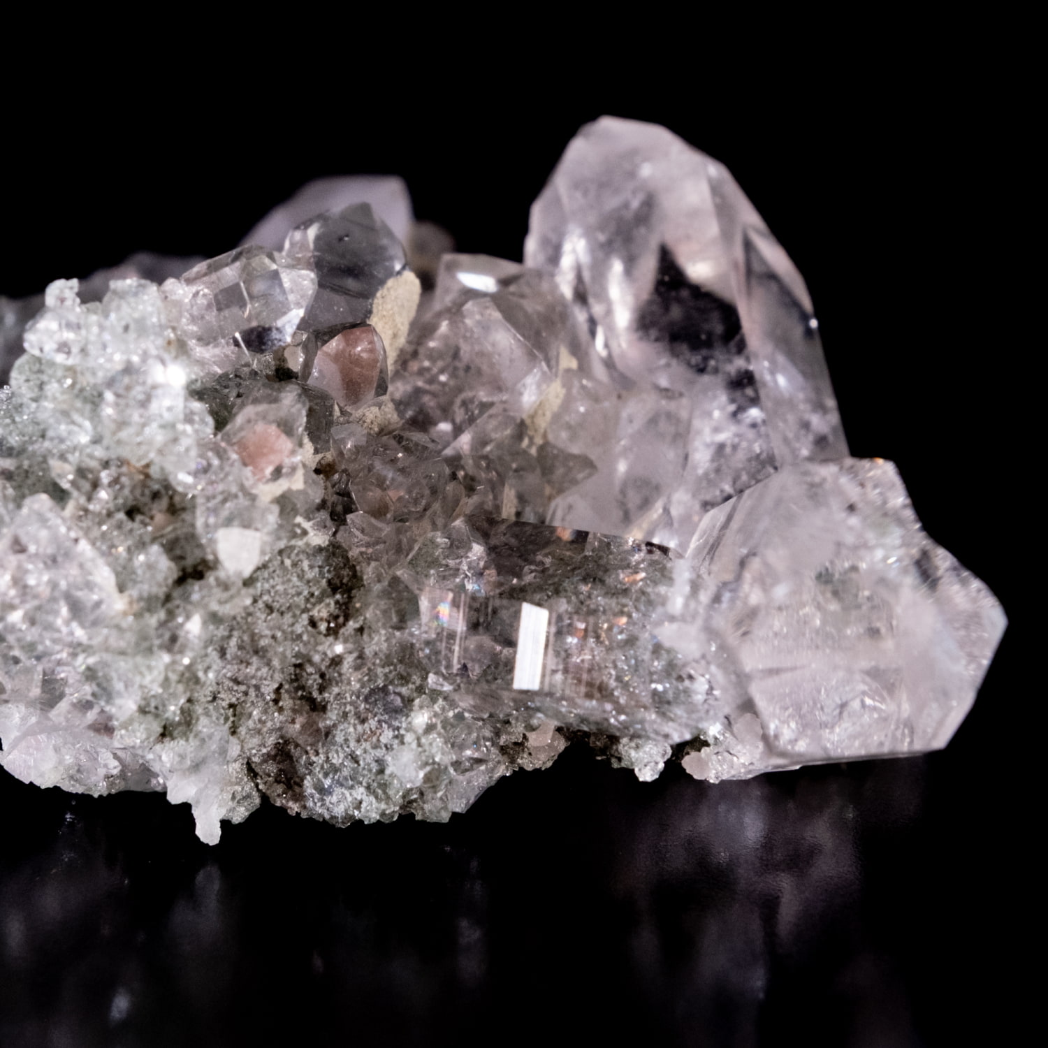 一点物】 ヒマラヤ水晶原石 【18.5g】クラスター・透明・バーコード