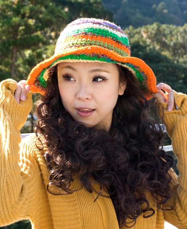 ウールとシルクのカラフルハット の通販 - TIRAKITA.COM