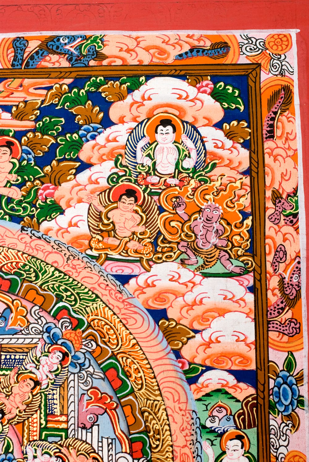 釈迦牟尼佛曼荼羅 マンダラ：タンカサイズ46cm×57cm 仏画