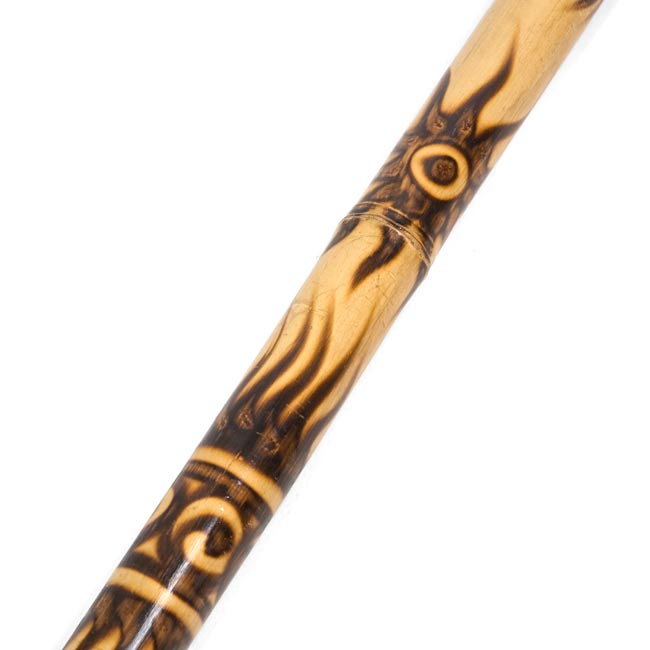 世界最古の金管楽器 木製ディジュリドゥ 約118cm アボリジニ風ハンド