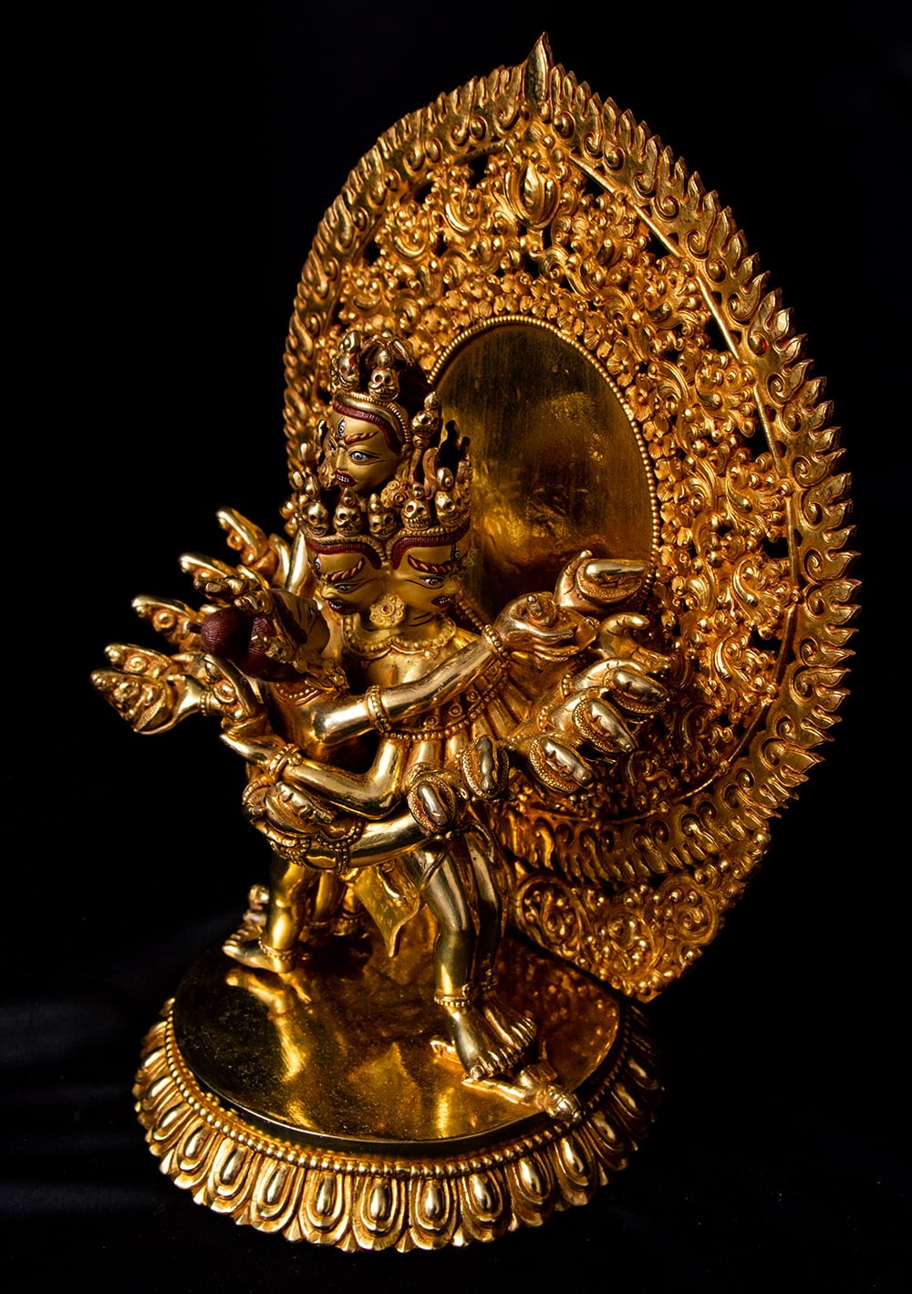 ◇ 希少！！◇四面大日如来（ヴァイローチャナ）像◇仏教 チベット-S