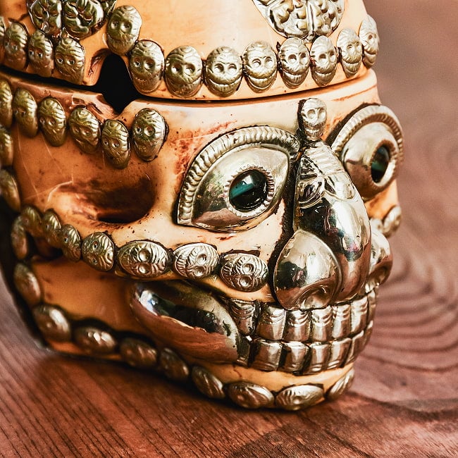 呪物カパラ天珠チベットカパーラ頭蓋骨念珠クマントーンプラクルアン